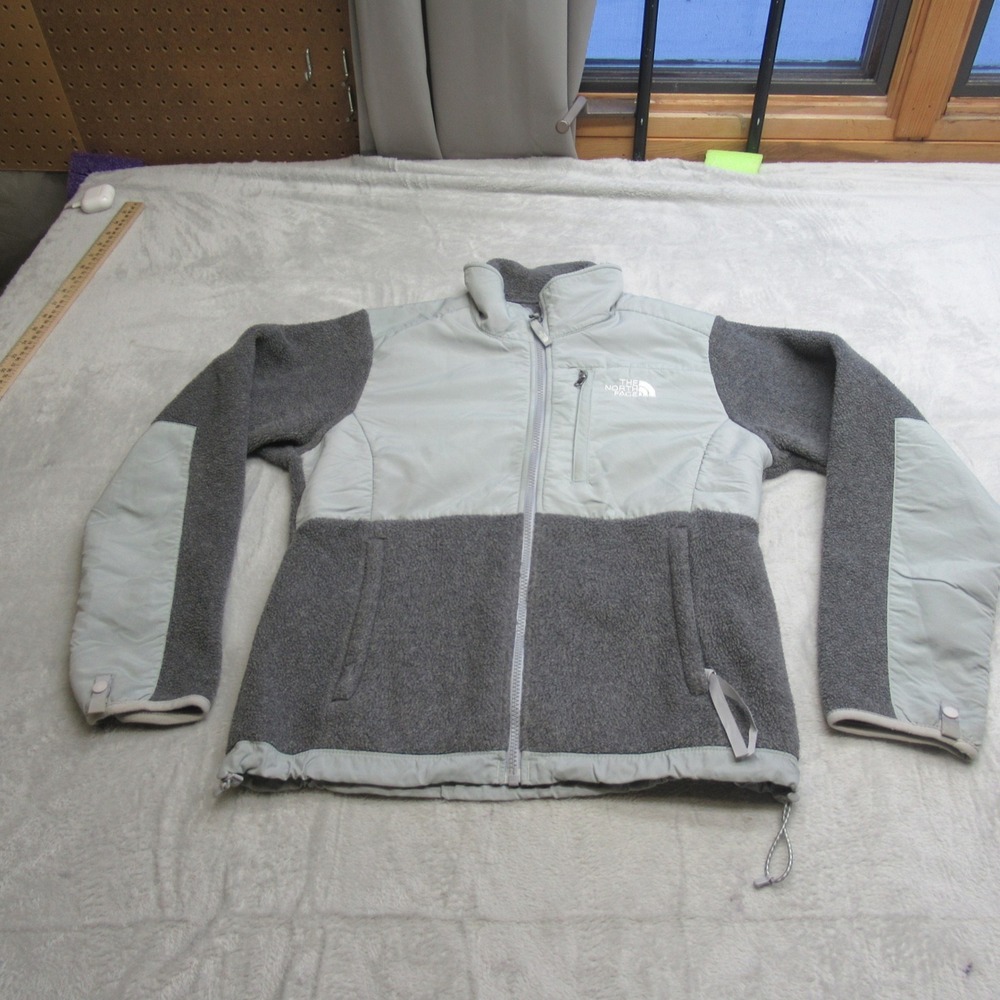 The‎ North Face Jacket Womens Small Gray Delani Polartec Fleece Full Zip Outdoor